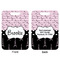 Paris Bonjour and Eiffel Tower Aluminum Luggage Tag (Front + Back)