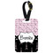 Paris Bonjour and Eiffel Tower Metal Luggage Tag w/ Name or Text