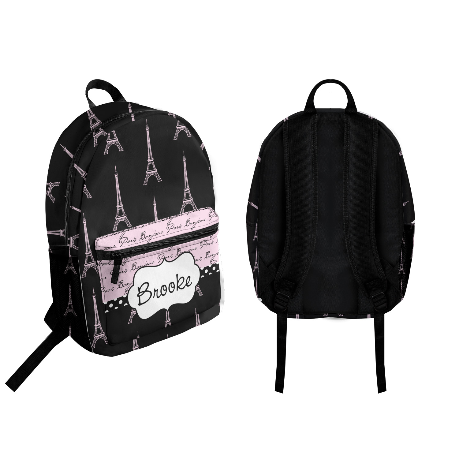 CHAQLIN Eiffel Tower Drawstring Backpack – Lightweight Shoulder Bag For Gym, School & Travel - View #2