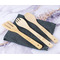 Paris Bonjour and Eiffel Tower Bamboo Cooking Utensils - Set - In Context
