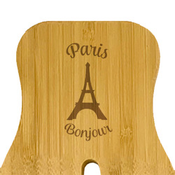 Paris Bonjour and Eiffel Tower Bamboo Salad Mixing Hand (Personalized)
