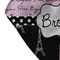 Paris Bonjour and Eiffel Tower Bandana Detail