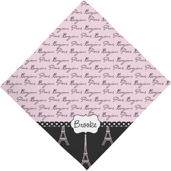 Paris Bonjour and Eiffel Tower Dog Bandana Scarf w/ Name or Text