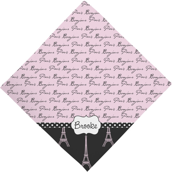 Paris Bonjour and Eiffel Tower Bandana - Full View