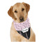 Paris Bonjour and Eiffel Tower Dog Bandana Scarf w/ Name or Text