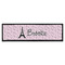 Paris Bonjour and Eiffel Tower Bar Mat (Personalized)