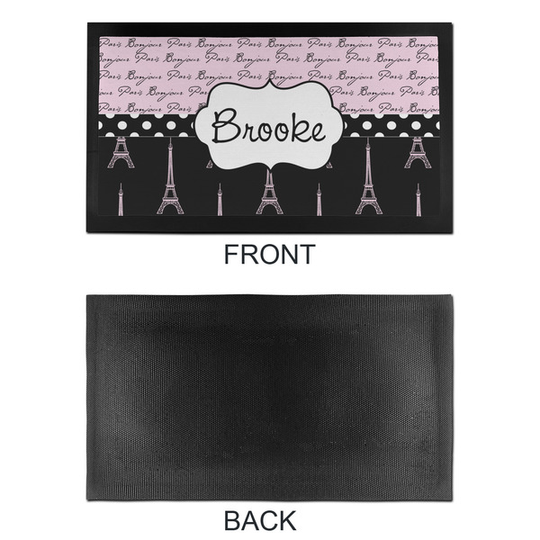 Paris Bonjour and Eiffel Tower Bar Mat - Small - APPROVAL