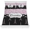 Paris Bonjour and Eiffel Tower Bedding Set (Queen)