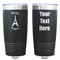 Paris Bonjour and Eiffel Tower Black Polar Camel Tumbler - 20oz - Double Sided  - Approval