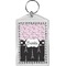 Paris Bonjour and Eiffel Tower Bling Keychain (Personalized)