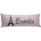 Paris Bonjour and Eiffel Tower Custom Body Pillow