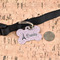 Paris Bonjour and Eiffel Tower Bone Shaped Dog ID Tag - Large - In Context