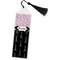 Paris Bonjour and Eiffel Tower Bookmark with tassel - Flat
