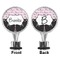 Paris Bonjour and Eiffel Tower Bottle Stopper - Front and Back