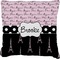 Paris Bonjour and Eiffel Tower Burlap Pillow (Personalized)