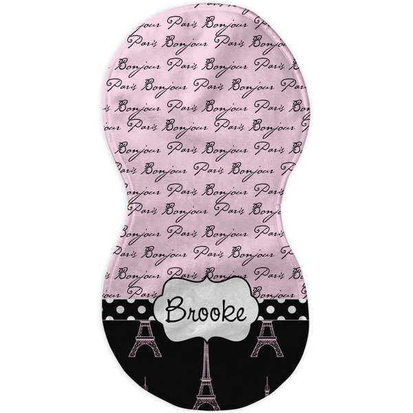 Paris Bonjour and Eiffel Tower Burp Peanut Shaped Flat