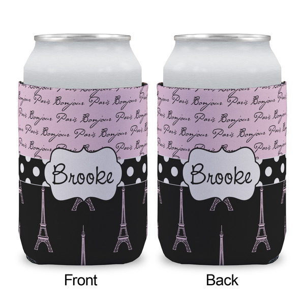 Paris Bonjour and Eiffel Tower Can Sleeve - APPROVAL (single)