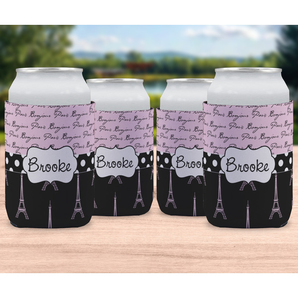 Paris Bonjour and Eiffel Tower Can Sleeve - LIFESTYLE