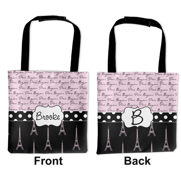 Paris Bonjour and Eiffel Tower Car Bag - Apvl