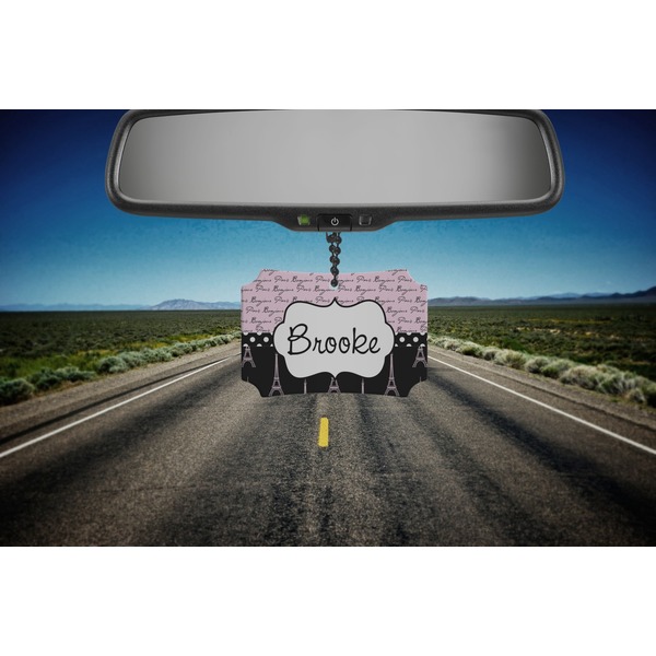 Paris Bonjour and Eiffel Tower Car Ornament - Berlin (Road)