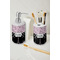 Paris Bonjour and Eiffel Tower Ceramic Bathroom Accessories - LIFESTYLE (toothbrush holder & soap dispenser)