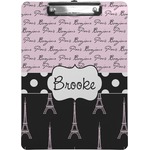 Paris Bonjour and Eiffel Tower Clipboard (Personalized)