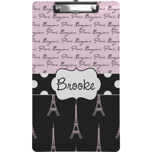 Paris Bonjour and Eiffel Tower Clipboard (Legal)
