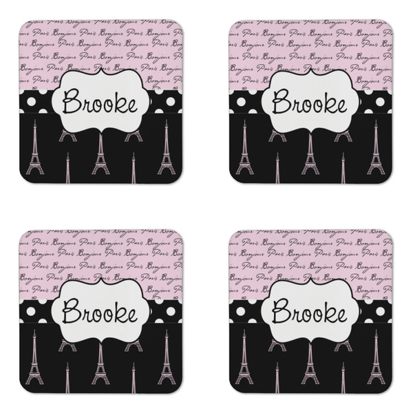 Paris Bonjour and Eiffel Tower Coaster Set - APPROVAL