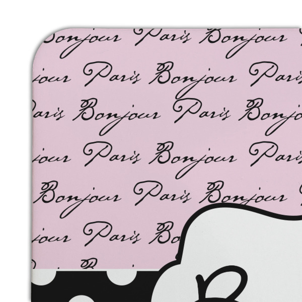 Paris Bonjour and Eiffel Tower Coaster Set - DETAIL