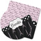 Paris Bonjour and Eiffel Tower Rubber Backed Coaster (Personalized)