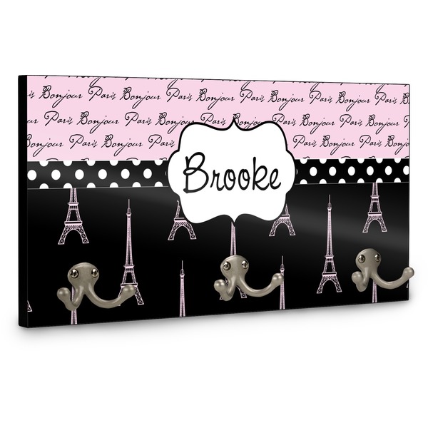 Paris Bonjour and Eiffel Tower Coat Hanger Main
