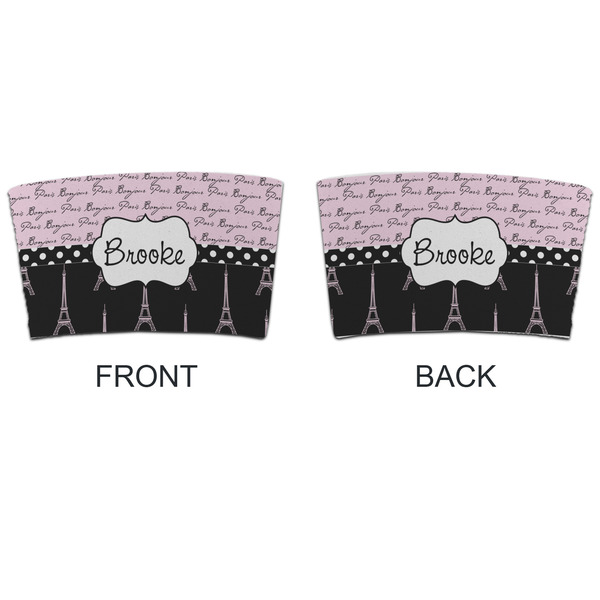 Paris Bonjour and Eiffel Tower Coffee Cup Sleeve - APPROVAL