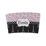 Paris Bonjour and Eiffel Tower Coffee Cup Sleeve (Personalized)
