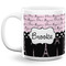 Paris Bonjour and Eiffel Tower 20 Oz Coffee Mug - White (Personalized)
