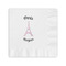 Paris Bonjour and Eiffel Tower Coined Cocktail Napkins (Personalized)