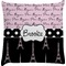 Paris Bonjour and Eiffel Tower Decorative Pillow Case (Personalized)