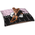 Paris Bonjour and Eiffel Tower Dog Bed - Small w/ Name or Text