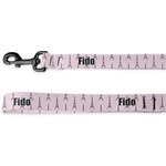 Paris Bonjour and Eiffel Tower Deluxe Dog Leash (Personalized)