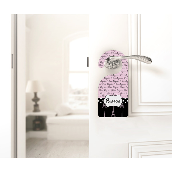 Paris Bonjour and Eiffel Tower Door Hanger - LIFESTYLE