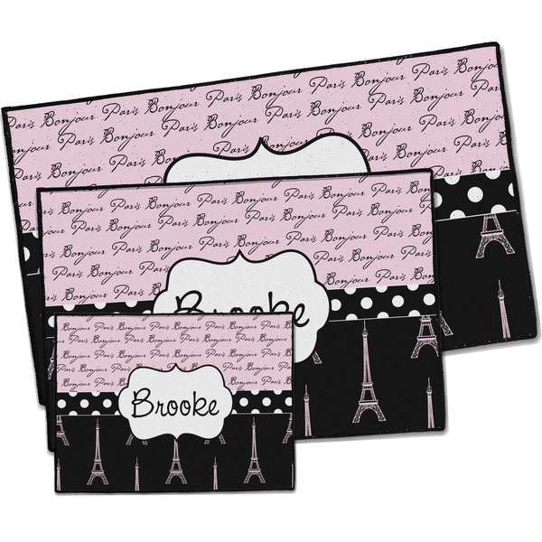 Paris Bonjour and Eiffel Tower Door Mats - PARENT MAIN