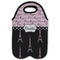 Paris Bonjour and Eiffel Tower Double Wine Tote - Flat (new)