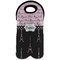 Paris Bonjour and Eiffel Tower Double Wine Tote - Front (new)