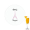 Paris Bonjour and Eiffel Tower Drink Topper - Small - Single with Drink