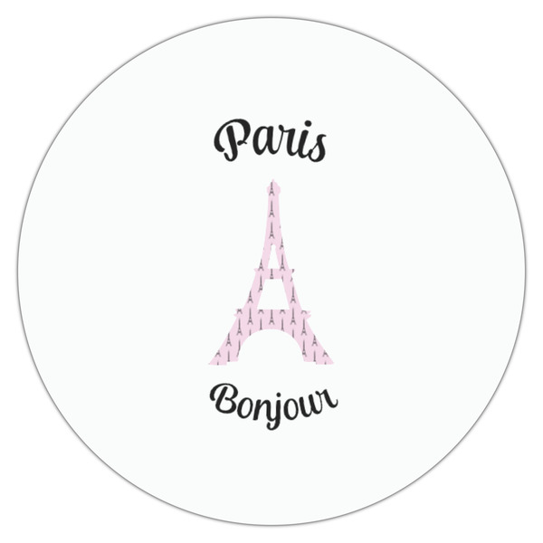 Paris Bonjour and Eiffel Tower Drink Topper - Small - Single