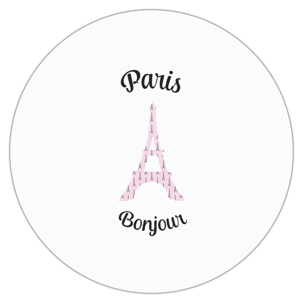 Paris Bonjour and Eiffel Tower Drink Topper - XSmall - Single