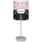 Paris Bonjour and Eiffel Tower Drum Lampshade with base included