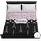 Paris Bonjour and Eiffel Tower Duvet Cover - Full / Queen (Personalized)