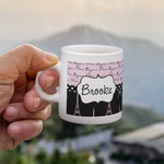 Paris Bonjour and Eiffel Tower Single Shot Espresso Cup - Single (Personalized)