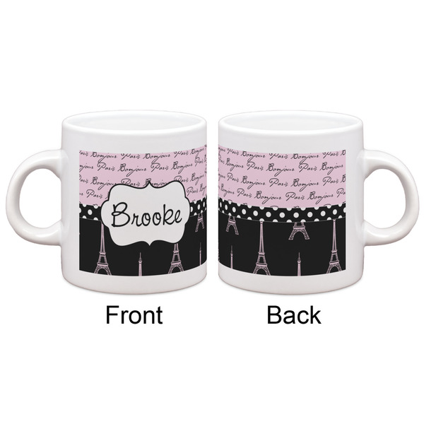 Paris Bonjour and Eiffel Tower Espresso Cup - Apvl