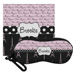 Paris Bonjour and Eiffel Tower Eyeglass Case & Cloth (Personalized)